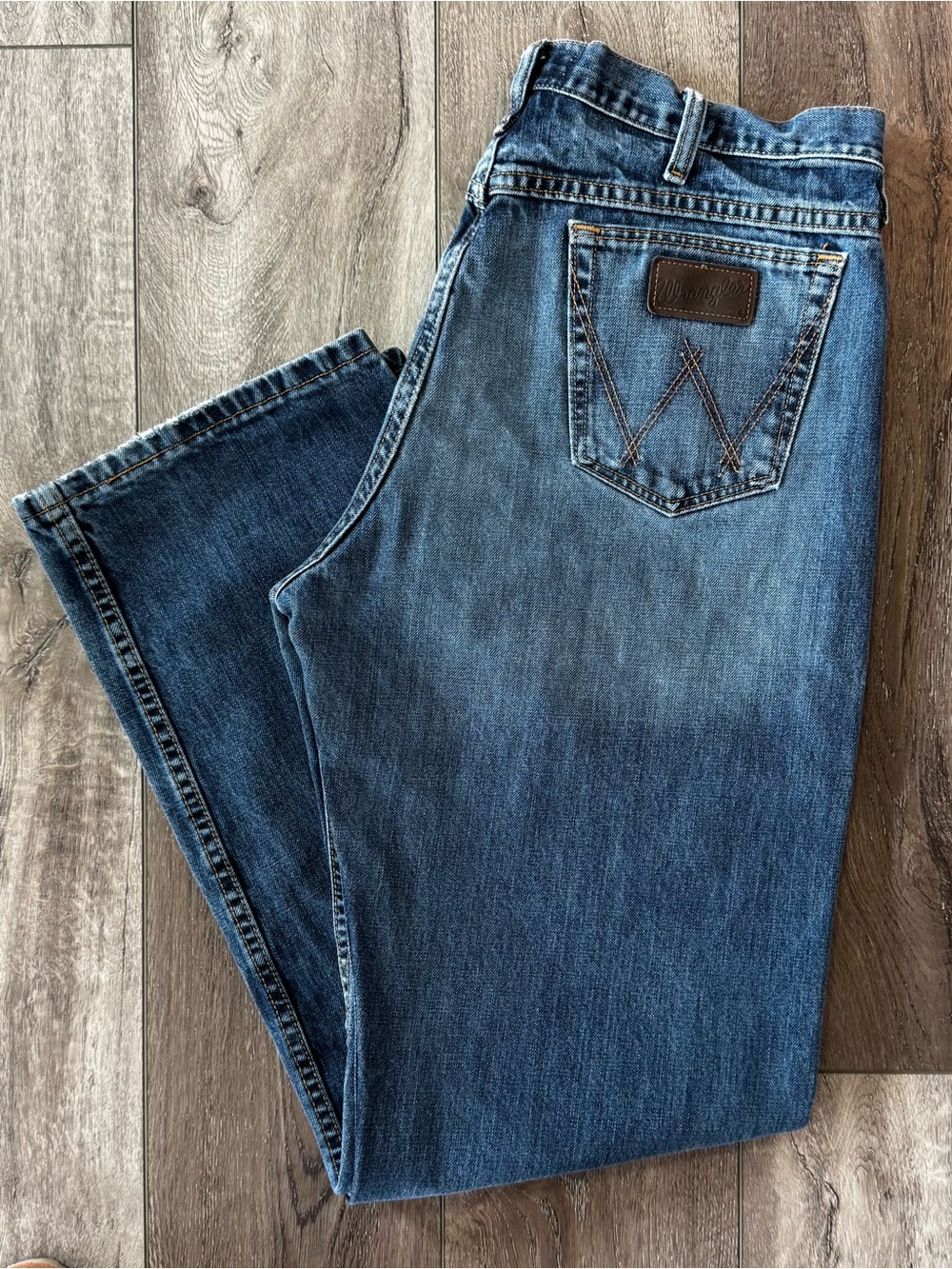 Wrangler 20X 01 Competition Jeans 35x34 Relaxed-Fit Bootcut Denim Western Cowboy